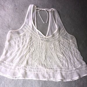 Beaded Crop Top